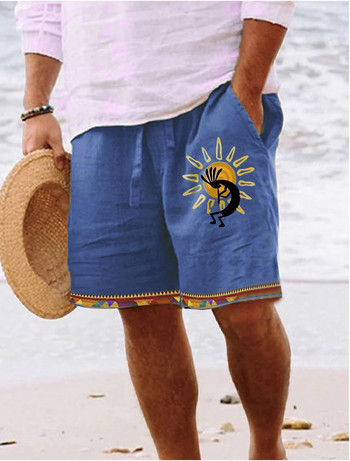 Men Under The Sun Artist 3D печатни шорти за мъже Летни дишащи винтидж шорти Фитнес улични шорти за мъже Ropa Hombre