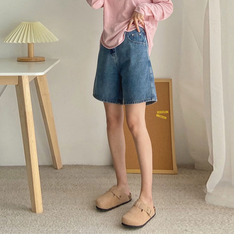 2024. Klasične traper kratke hlače Ženske ljetne plave kratke hlače visokog struka Ležerne hlače širokih nogavica Uske traperice Ženske kratke hlače
