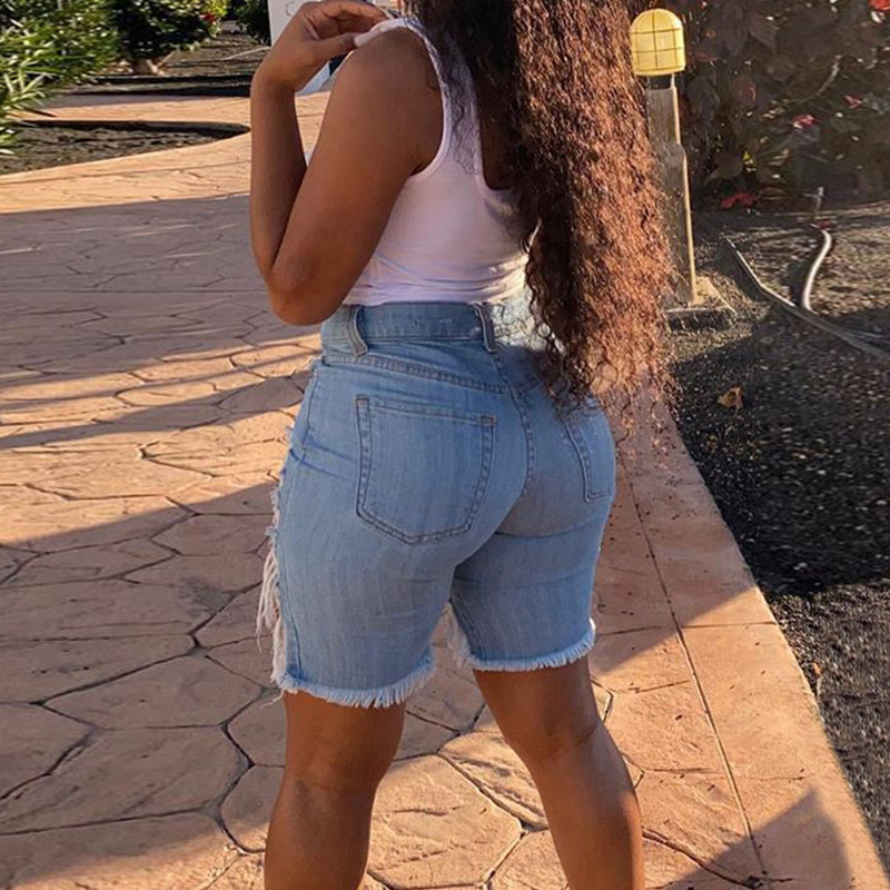 Ljeto 2024. Nove ženske poderane kratke hlače od trapera, modne High Street seksi vruće kratke traperice za djevojke S-2XL