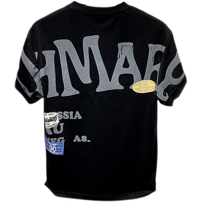 Tricou pentru bărbați Bumbac fierbinte Nou în vară Top alb Îmbrăcăminte din poliester Imprimat Tricouri pentru bărbați Anime Streetwear O gât Galben V Gym