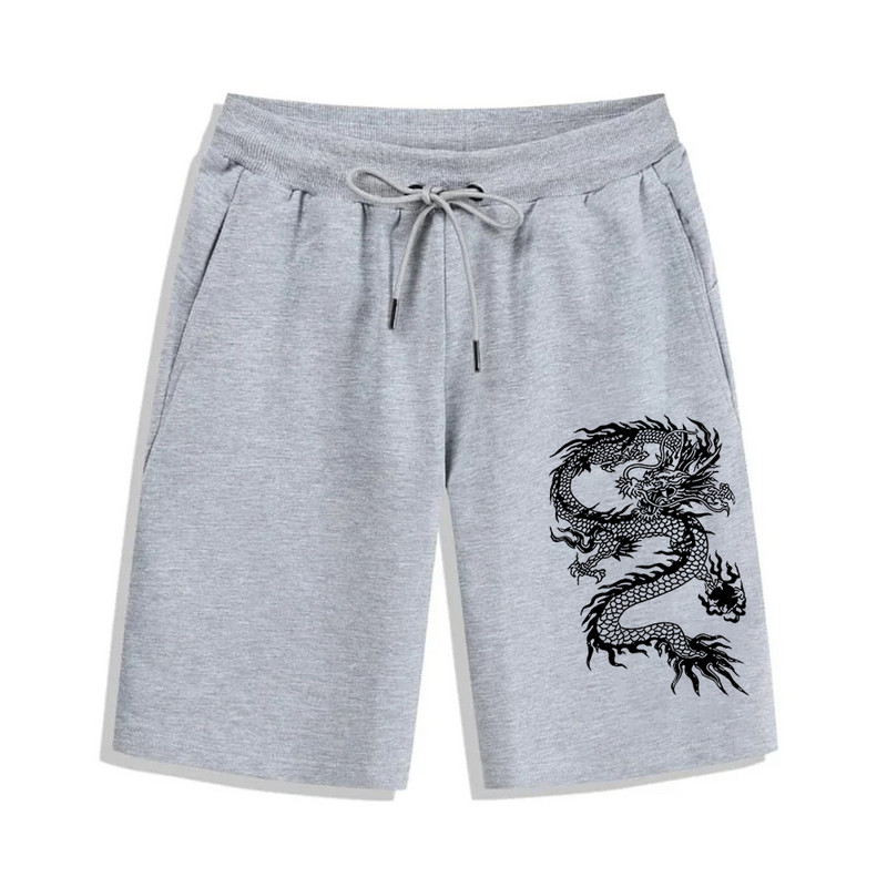 Ljetne ležerne kratke hlače s otiskom zmaja, muške prozračne kratke hlače za plažu, udobne sportske kratke hlače za fitnes, košarku S-4XL