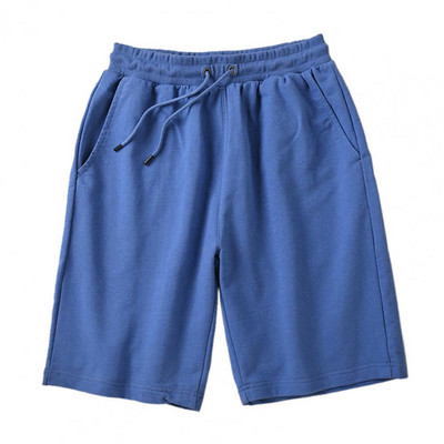 Ljetne nove muške sportske kratke hlače Pamuk, mekane muške uzice za struk, labave jednobojne, prozračne, brzo sušeće ležerne ljetne kratke hlače