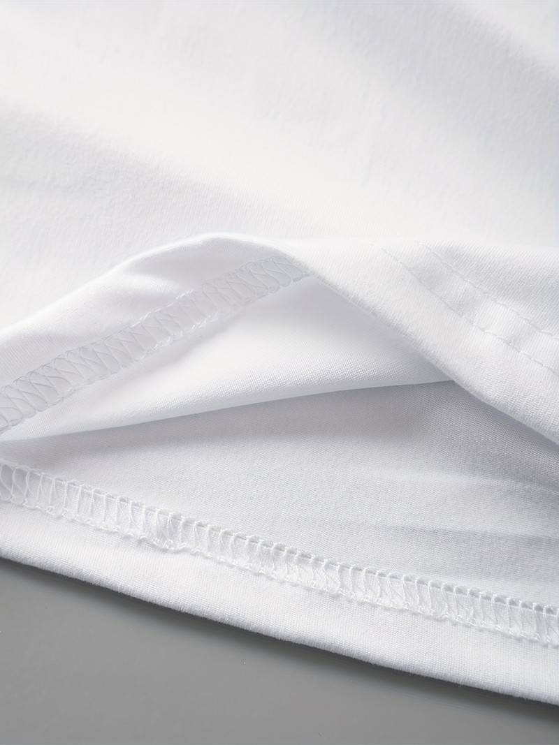 Ženska majica s printom slova - ležerna majica kratkih rukava s okruglim izrezom za ljeto i proljeće