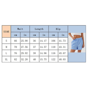 Летни дамски къси панталони с копчета с висока еластична талия Модни широки къси панталони Летни ежедневни къси панталони