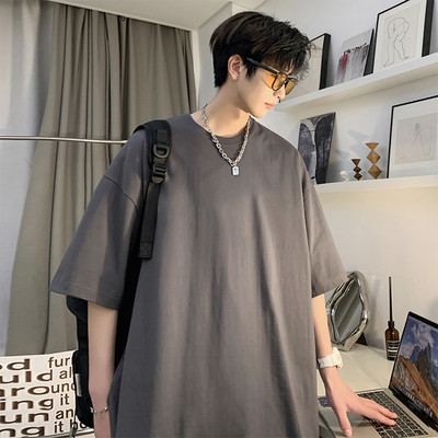 Tricouri albe super moi de vară pentru bărbați, tricou cu mânecă scurtă din bumbac, haine de stradă, tricou de bază, ocazional, maiuri S-XXXXXL Plus