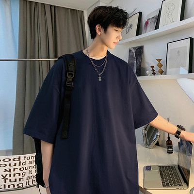 Tricouri albe super moi de vară pentru bărbați, tricou cu mânecă scurtă din bumbac, haine de stradă, tricou de bază, ocazional, maiuri S-XXXXXL Plus