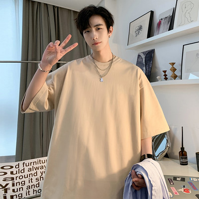 Tricouri albe super moi de vară pentru bărbați, tricou cu mânecă scurtă din bumbac, haine de stradă, tricou de bază, ocazional, maiuri S-XXXXXL Plus