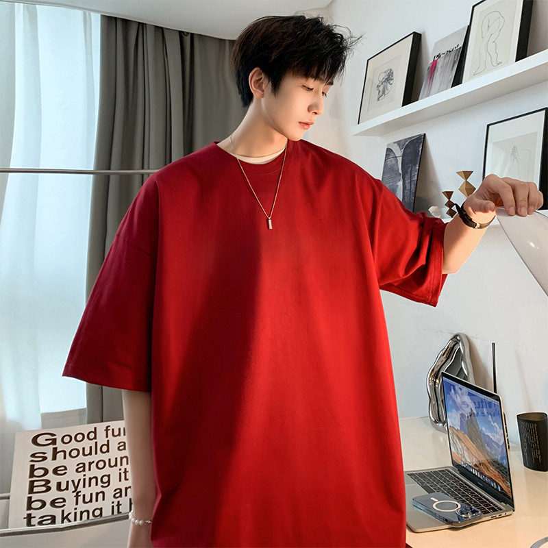 Tricouri albe super moi de vară pentru bărbați, tricou cu mânecă scurtă din bumbac, haine de stradă, tricou de bază, ocazional, maiuri S-XXXXXL Plus