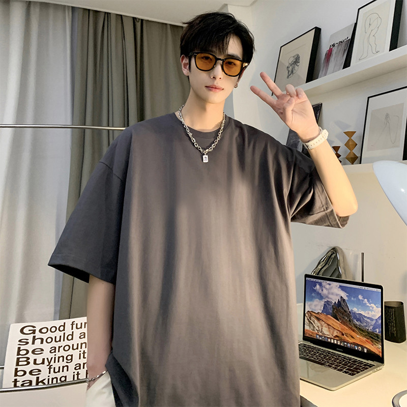 Tricouri albe super moi de vară pentru bărbați, tricou cu mânecă scurtă din bumbac, haine de stradă, tricou de bază, ocazional, maiuri S-XXXXXL Plus