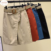 Pantaloni scurți de vară pentru femei, talie elastică, picior lat, largi Y2K, modă pentru tineret, ocazional, Empire, 4 culori, Harajuku, simplu, solid, jupe femme retro
