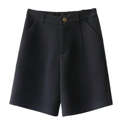 Naiste mood küljetaskud ees noolemängud Bermuda lühikesed püksid Vintage kõrge vöökohaga tõmblukk Kärbes Naiste lühikesed püksid Mujer