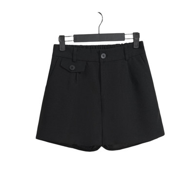 Naiste mood küljetaskud ees noolemängud Bermuda lühikesed püksid Vintage kõrge vöökohaga tõmblukk Kärbes Naiste lühikesed püksid Mujer