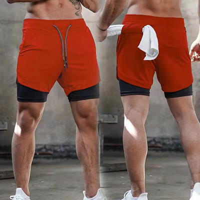 Meeste suvised taktikalised spordipüksid Polüesterjooks, topeltvoodriga rannalühike, massiivne kamuflaaž keskmise vööga Jogger nailonist kuumad lühikesed püksid