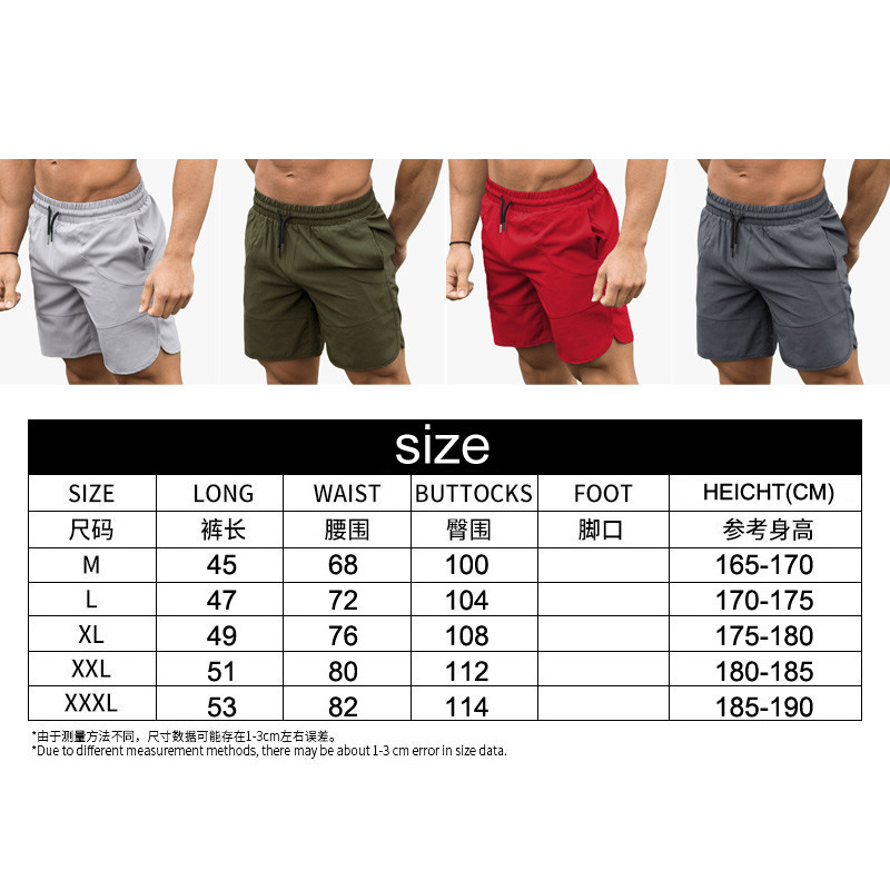Suvine Quick Dry Man Sport Jooksmine Rannapüksid Meeste Hingavad jõusaalid Fiessi Meeste vabaaja lühikesed püksid