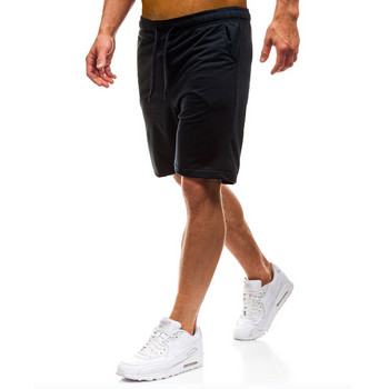 нови мъжки модни спортни къси панталони за мъже, долна тениска, ежедневни едноцветни тренировки за бягане във фитнеса, спортни панталони, мъжки къси панталони