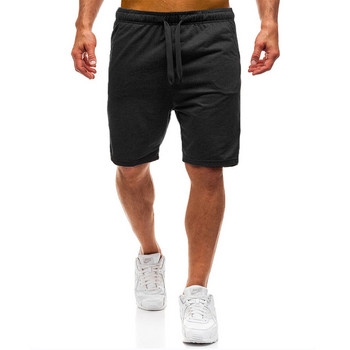 нови мъжки модни спортни къси панталони за мъже, долна тениска, ежедневни едноцветни тренировки за бягане във фитнеса, спортни панталони, мъжки къси панталони