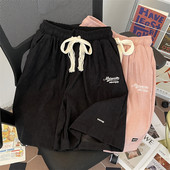 Japanske sportske kratke hlače s uzicom Muške jednostavne široke ležerne hlače srednje dužine širokih nogavica Muške hlače na pet točaka Muška sportska odjeća