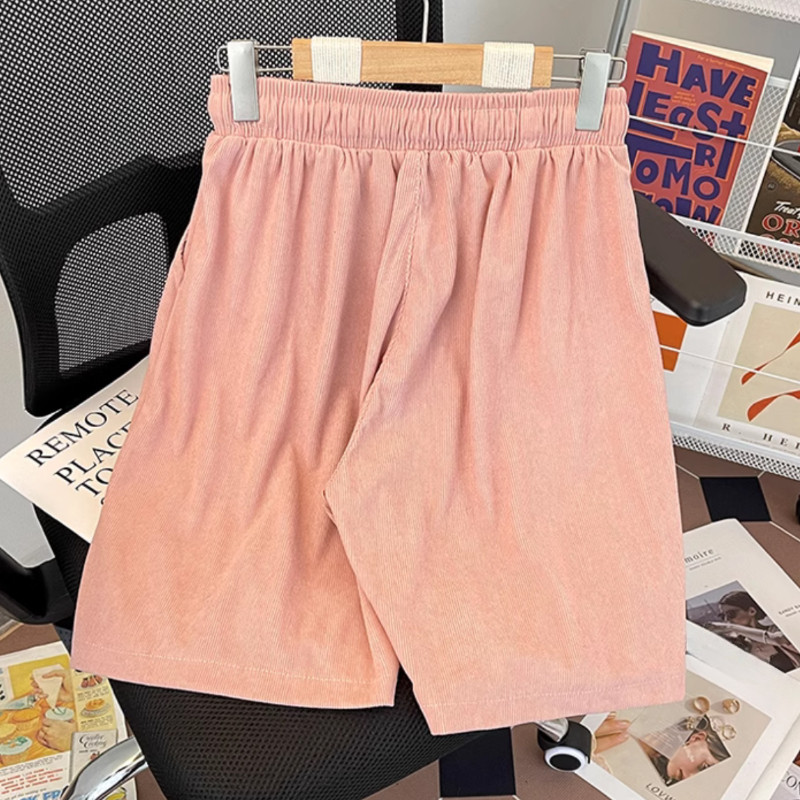 Japanske sportske kratke hlače s uzicom Muške jednostavne široke ležerne hlače srednje dužine širokih nogavica Muške hlače na pet točaka Muška sportska odjeća