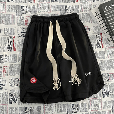 American Drawstring Αθλητικά σορτς Ανδρικά χαλαρά, καθημερινά High Street Personality Basketball Fitness Παντελόνι πέντε πόντων Ανδρικά ρούχα