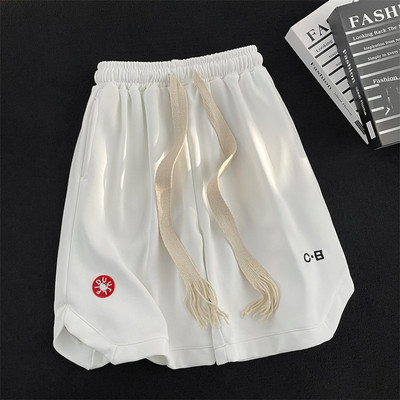 American Drawstring Αθλητικά σορτς Ανδρικά χαλαρά, καθημερινά High Street Personality Basketball Fitness Παντελόνι πέντε πόντων Ανδρικά ρούχα