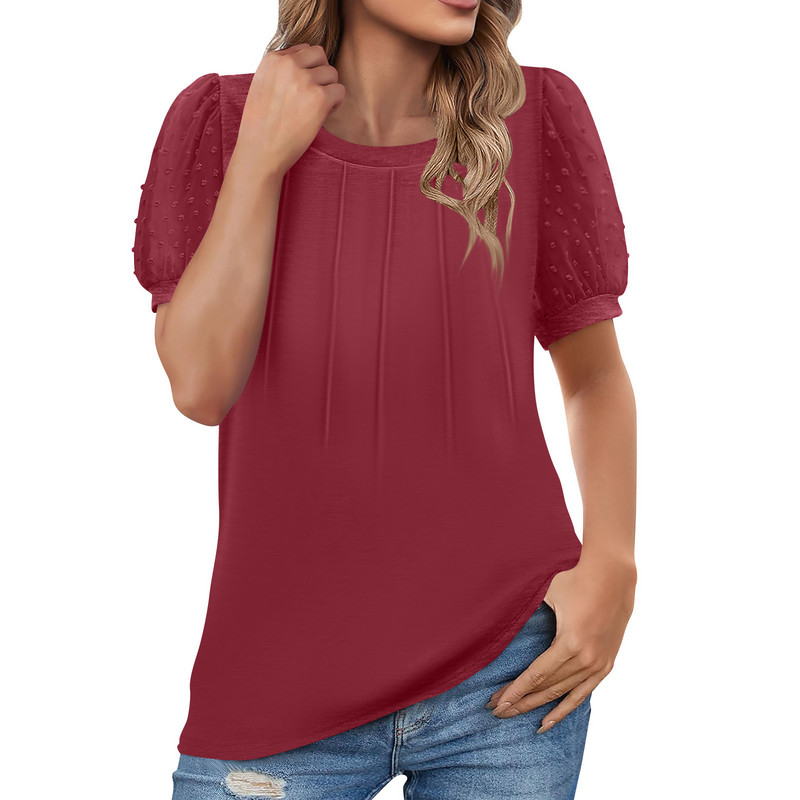Női divat sapka ujjú felsők Ingek alkalmi nyári tunika felsők bő pólók egyszínű felsők plusz rozmiar topy кофта женская