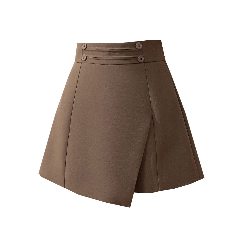 Nasturi de modă Pantaloni scurți cu talie înaltă Fuste Femei Noua vară Pantaloni scurți eleganti Pantaloni pentru femei Coreeană Pantaloni pantaloni casual