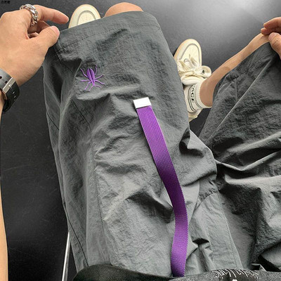 Amerikai hímzett gyorsan száradó rövidnadrág nyári pároknak retro high street divatmárka laza alkalmi sport rövidnadrág forró akció