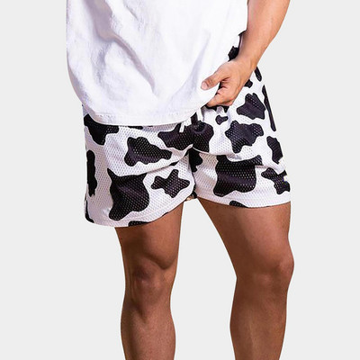 Ανδρική μόδα Καλοκαιρινό κοντό παντελόνι printrd Casual Ψηλόμεση Χαλαρό μονόχρωμο σορτς Ανδρικό κοντό παντελόνι με κορδόνια