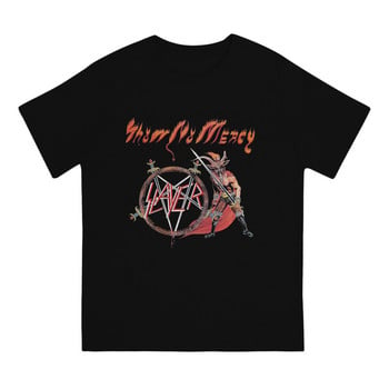 Show No Mercy Ανδρικό μπλουζάκι S-Slayer Band Humor Tees Κοντομάνικο T-Shirts με στρογγυλή λαιμόκοψη 100% βαμβακερό δώρο Ρούχα