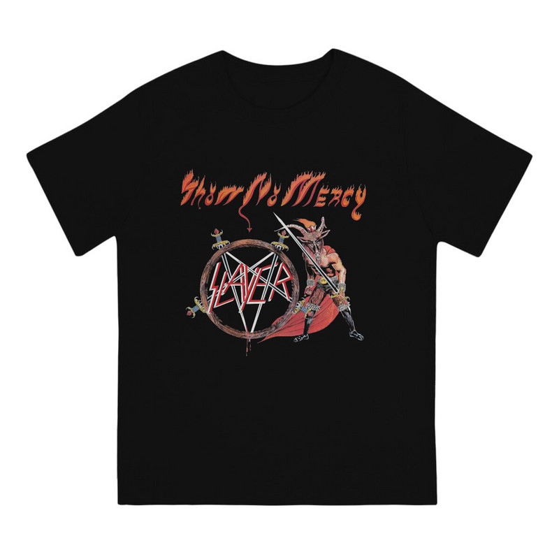 Tricou pentru bărbați Show No Mercy S-Slayer Band Tricouri umoristice Tricouri cu mânecă scurtă cu gât rotund 100% bumbac Idee de cadou Haine