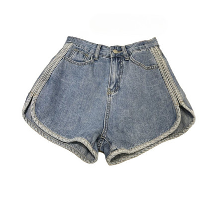 Pantaloni scurți din denim cu picioare largi Femei Ulzzang Ins Talie înaltă Damă Loose Summer Ins Temperament All-match Street Style Simplu Coreean S-3XL