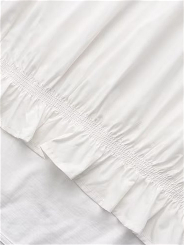 Liela izmēra sieviešu apģērbi, vienkrāsains O veida kakla izgriezums, vienkrāsains, nestiepjošs poliestera audums, brīvi pieguļoši topi, sašūti, elastīga apakšmala