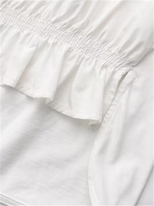 Liela izmēra sieviešu apģērbi, vienkrāsains O veida kakla izgriezums, vienkrāsains, nestiepjošs poliestera audums, brīvi pieguļoši topi, sašūti, elastīga apakšmala