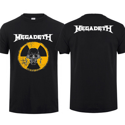Amazing Tees Meeste Rising Megadeths Rock Band T-särk Kahepoolne ülisuur T-särk Meeste T-särgid Graafilised lühikeste varrukatega S-3XL