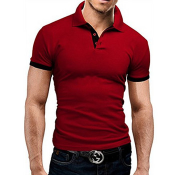2023 Нова поло тениска Мъжка лятна разтегателна мъжка тениска с къси ръкави Polo S-8XL Мъжка тениска