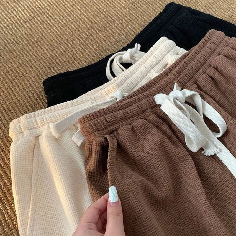 Ανδρικά σορτς Cargo 2024 Καλοκαιρινά Vintage Streetwear Φαρδύ ίσιο κοντό παντελόνι Φαρδύ χαλαρό αθλητικό σορτς πέντε σημείων με κορδόνια