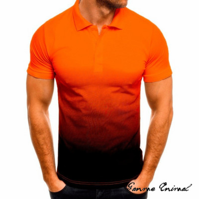 Nyári Férfi Ingek Hétköznapi Nagy méretű Rövidnadrágok Ujjú pólók Férfi ing Galléros póló Polo for Férfi hajtóka pólóingek S-5XL