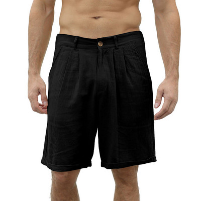 Muške ljetne kratke hlače s elastičnim strukom, ležerne široke hlače, široke sportske hlače s jednobojnim dizajnom i S XL veličinama