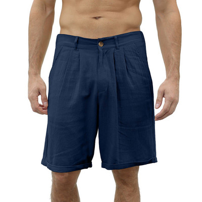 Muške ljetne kratke hlače s elastičnim strukom, ležerne široke hlače, široke sportske hlače s jednobojnim dizajnom i S XL veličinama