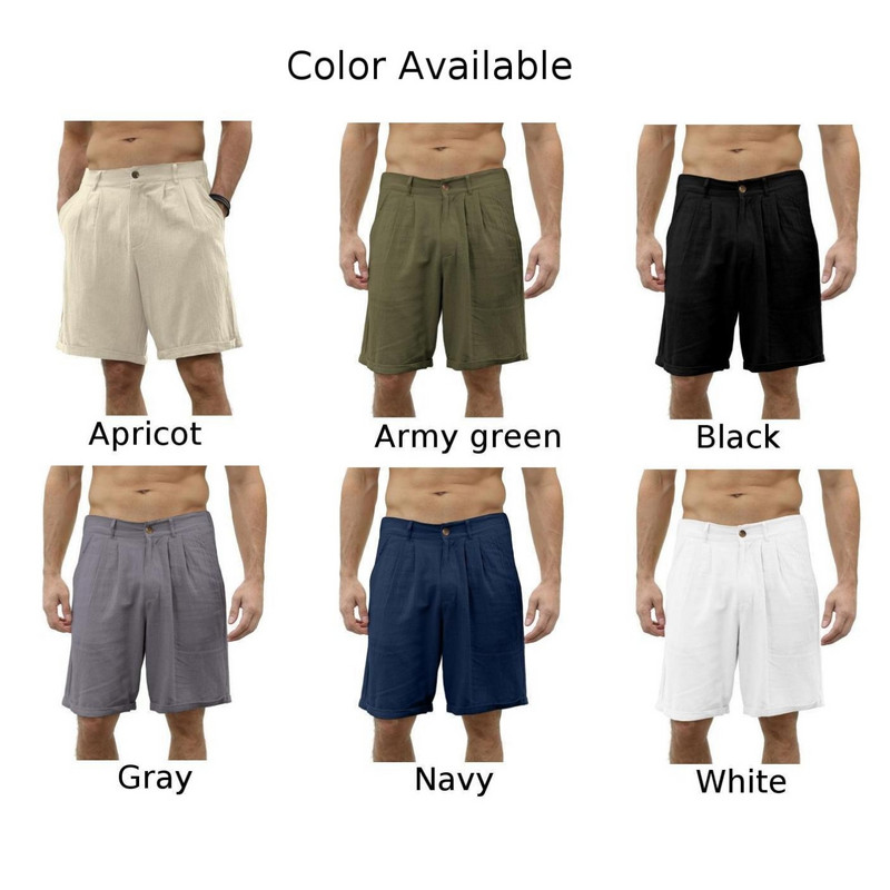 Muške ljetne kratke hlače s elastičnim strukom, ležerne široke hlače, široke sportske hlače s jednobojnim dizajnom i S XL veličinama