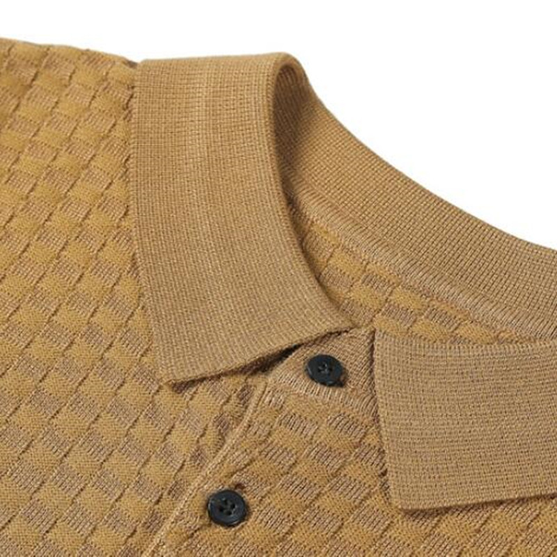 2023. gada modes Slim Fit vīriešu trikotāžas polo krekls ar īsām piedurknēm vasaras plānie krekli Biznesa T-krekls Vīriešu polo krekls Augstas kvalitātes S-3XL