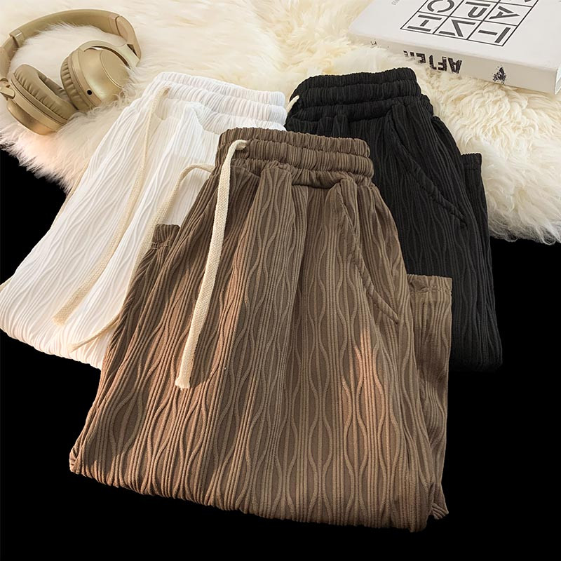 Vintage kratke hlače, muške sportske ljetne hlače, ležerne Kpop modne trkače, prugaste, šik, uskice, uniseks S-3XL široka odjeća