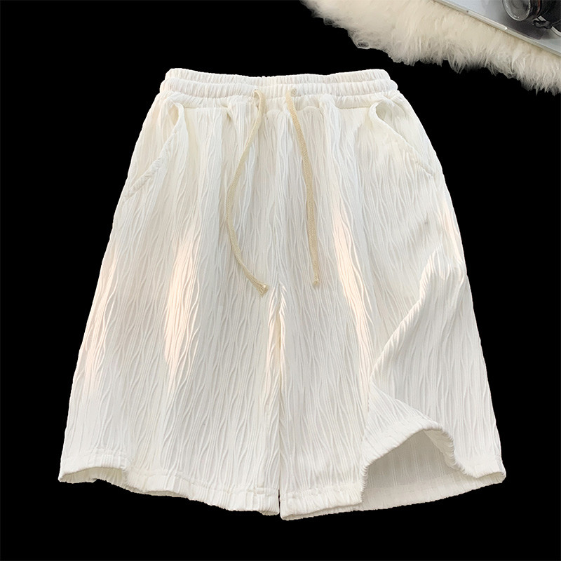 Vintage kratke hlače, muške sportske ljetne hlače, ležerne Kpop modne trkače, prugaste, šik, uskice, uniseks S-3XL široka odjeća