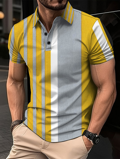 Vară, tricou polo cu mâneci scurte pentru bărbați, respirabil și prietenos cu pielea, îmbrăcăminte de înaltă calitate pentru bărbați, sport casual, stradă