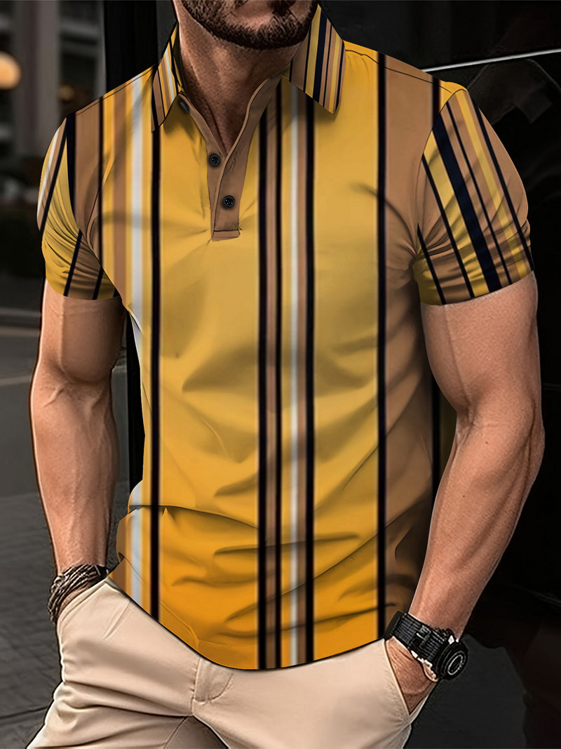 Vară, tricou polo cu mâneci scurte pentru bărbați, respirabil și prietenos cu pielea, îmbrăcăminte de înaltă calitate pentru bărbați, sport casual, stradă