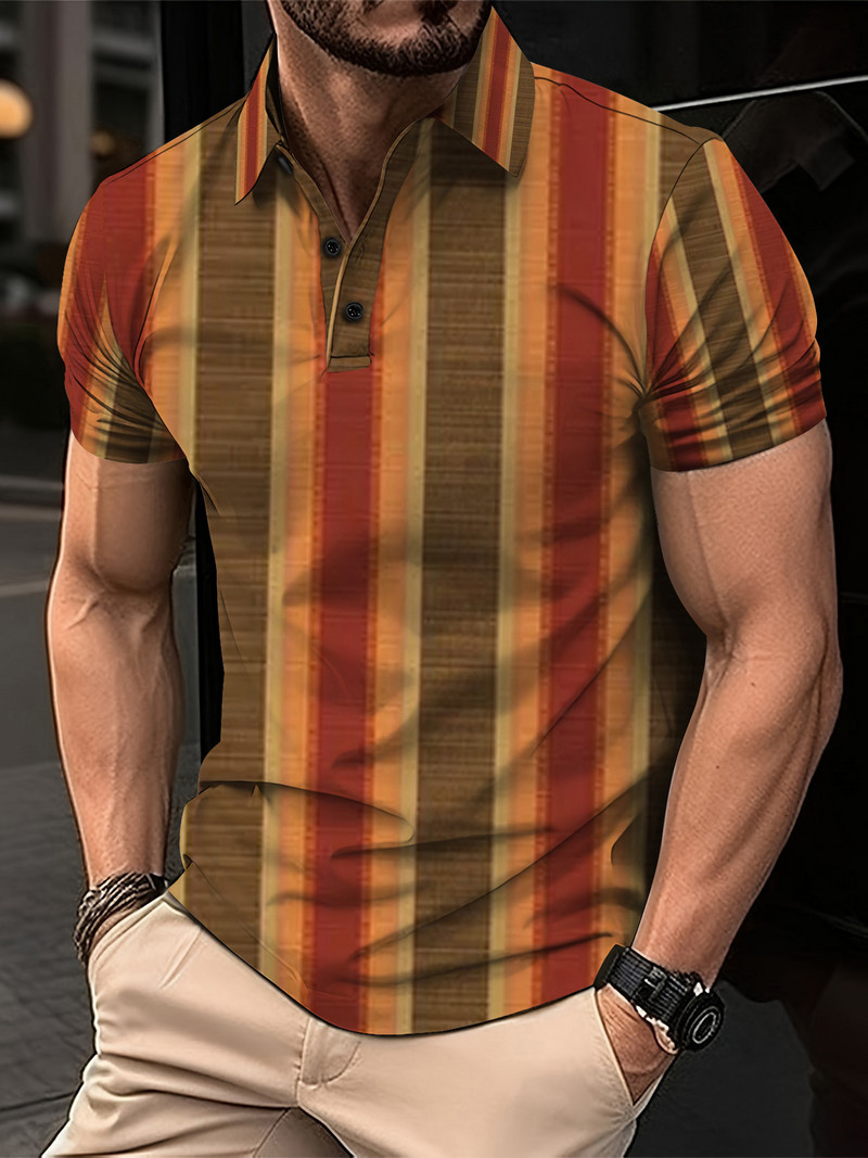 Vară, tricou polo cu mâneci scurte pentru bărbați, respirabil și prietenos cu pielea, îmbrăcăminte de înaltă calitate pentru bărbați, sport casual, stradă