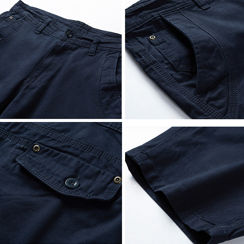 2023. Nove muške kratke hlače za ljetne aktivnosti na otvorenom, ležerne prozračne pamučne kratke hlače za teret, muške modne cool jednobojne kratke hlače za teret