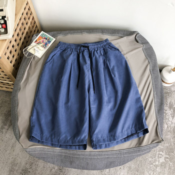 Ежедневни шорти Мъжки минималистични широки S-3XL Летни дишащи тийнейджъри Ученици Универсални панталони в чист цвят Streetwear Красив Kpop