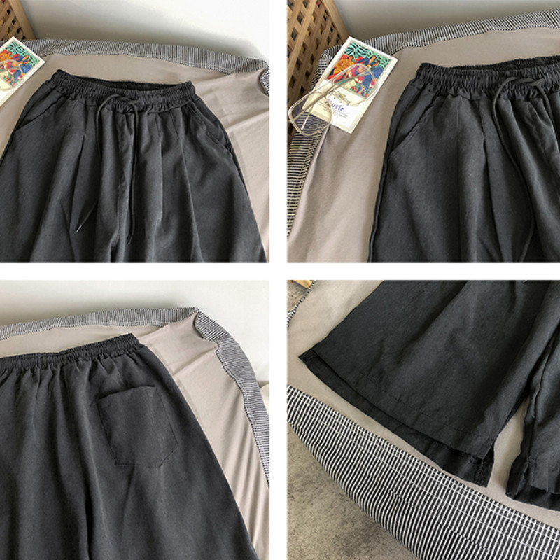 Ležerne kratke hlače za muškarce Minimalistički vrećasti S-3XL Ljetne prozračne tinejdžerske studente Ulične hlače u čistim bojama koje se mogu kombinirati Zgodne Kpop