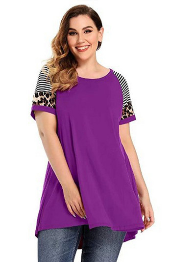 2022, vară, cu mânecă scurtă, de culoare solidă, de stradă, cu imprimeu sexy, cu flori, bluză ocazională, tricou, mai mare, tunică pentru femei, topuri peplum